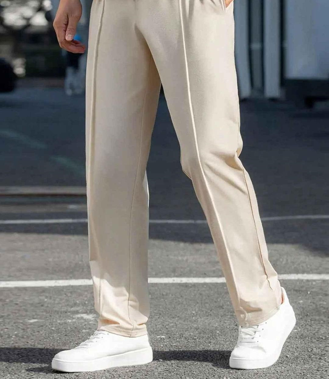 Trouser - Cream Beige