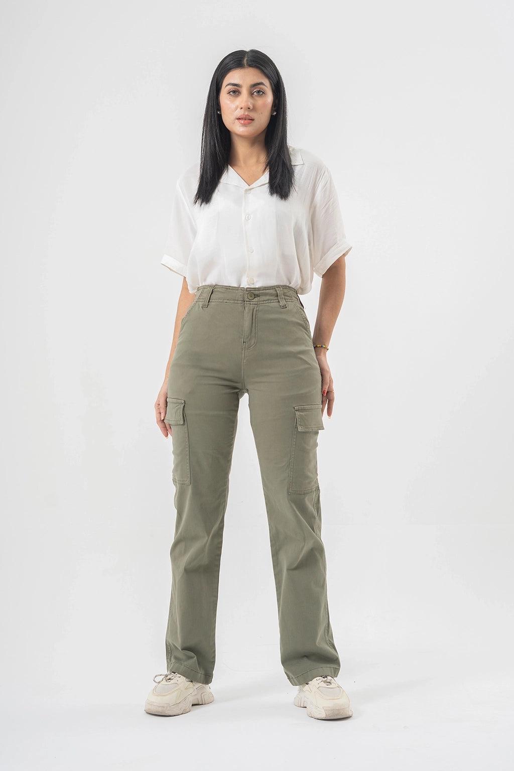 High Waist Cargo Pants