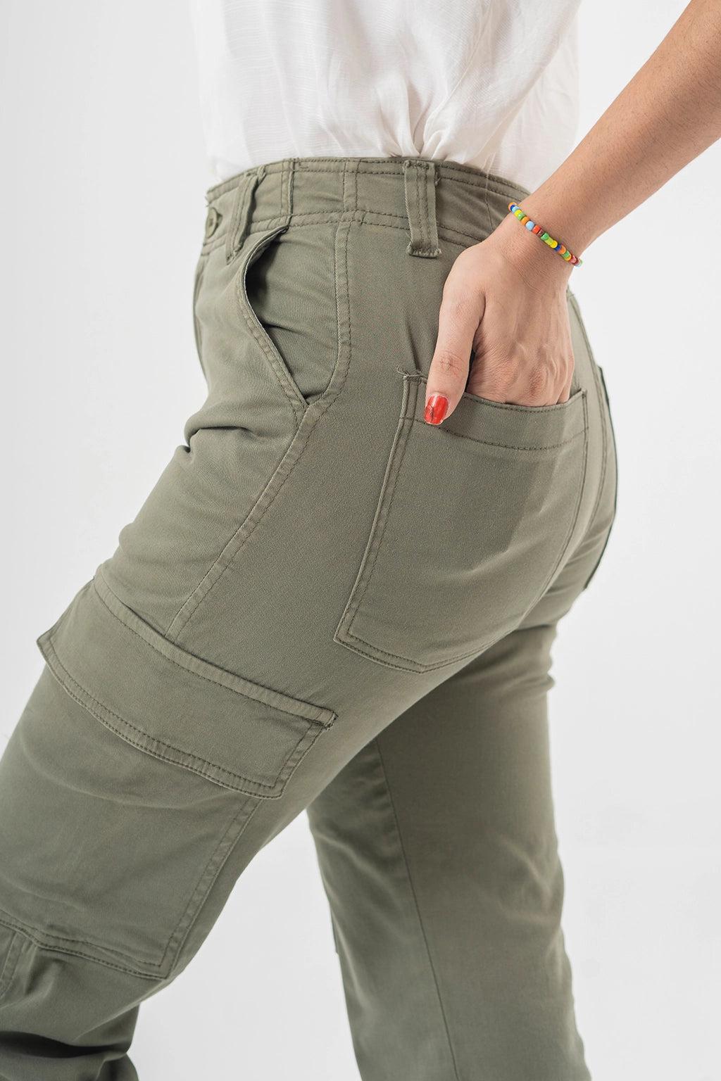 High Waist Cargo Pants