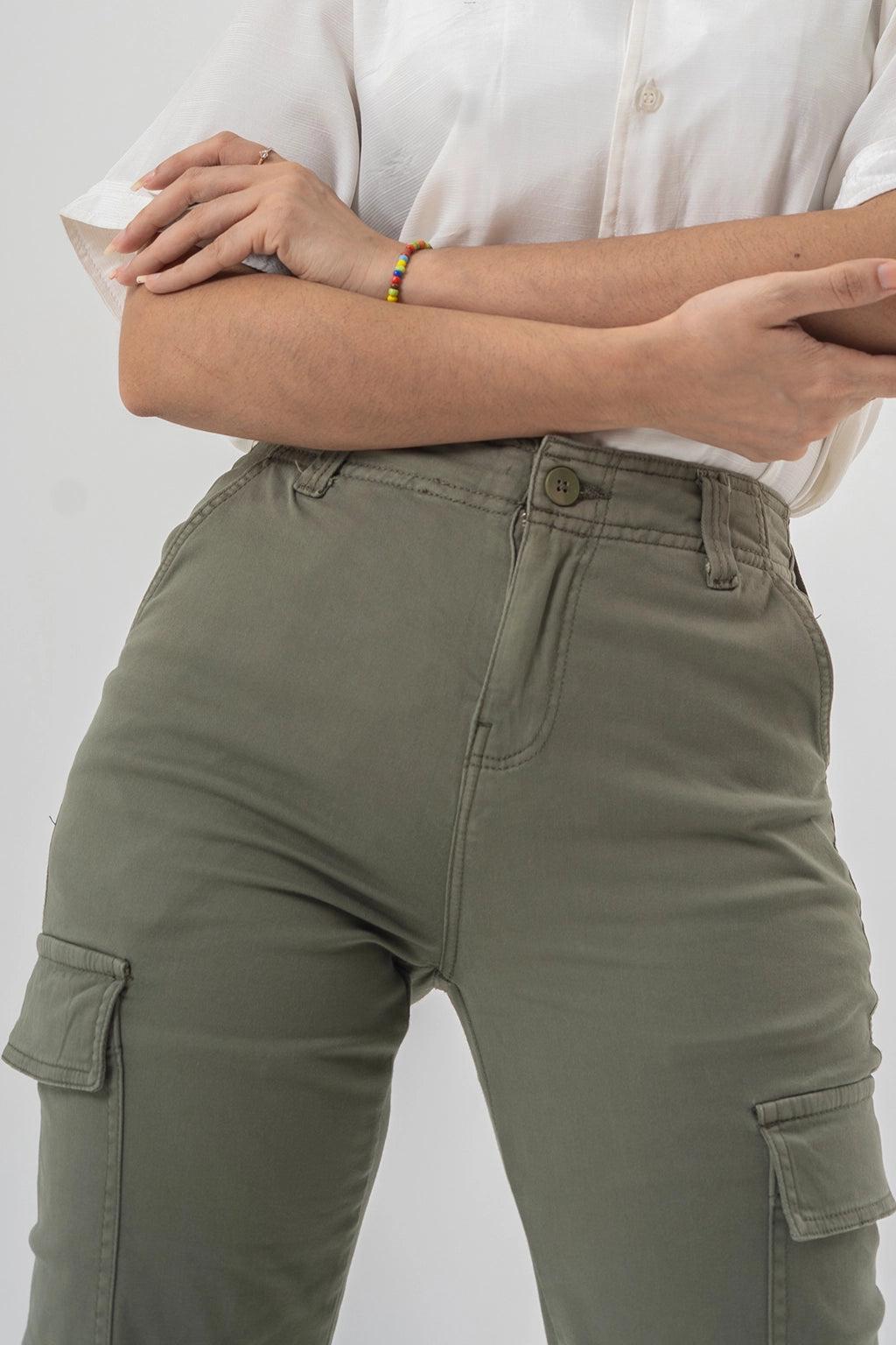 High Waist Cargo Pants