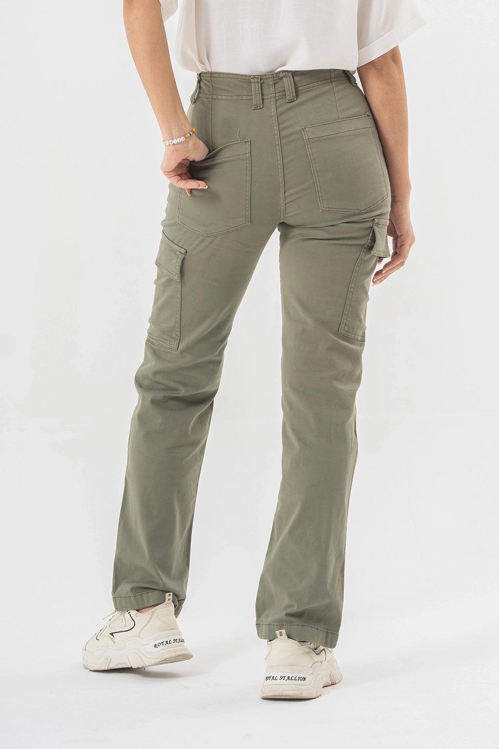 High Waist Cargo Pants
